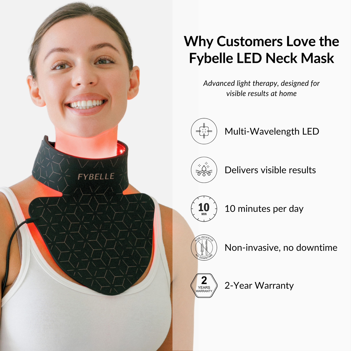 Fybelle Radiance Pro LED Neck & Décolletage Mask